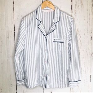 Victoria’s Secret Cotton Button Down PJ Top EUC M